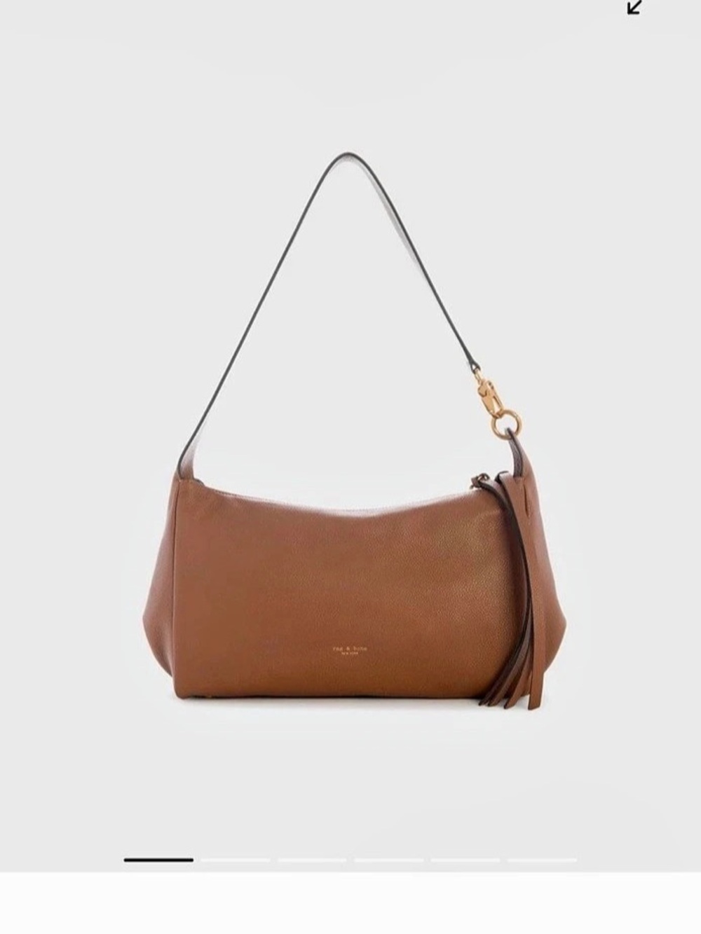 rag & bone Downtown Leather Shoulder Bag in Brown brand new!